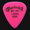 C F Martin Number 5 Delrin Fluorescent Pink 1.00mm Guitar Plectrums