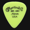 C F Martin Number 5 Delrin Fluorescent Yellow 0.73mm Guitar Plectrums