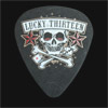 Dunlop Lucky 13 Skull Dice 0.73mm Guitar Plectrums