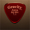 Gravity Picks Axis Big Mini 1.1mm Red
