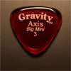 Gravity Picks Axis Big Mini 3mm Red