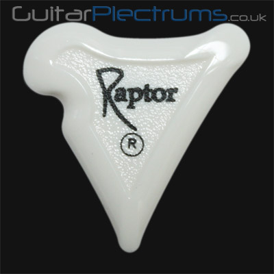 Black Carbon Raptor White Guitar Plectrums - Click Image to Close