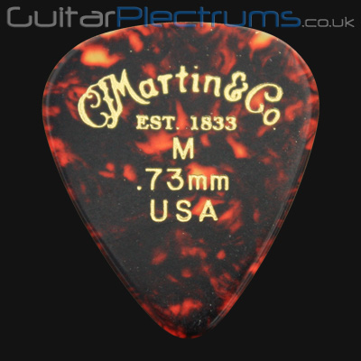 C F Martin Number 1 Medium 0.73mm Guitar Plectrums - Click Image to Close