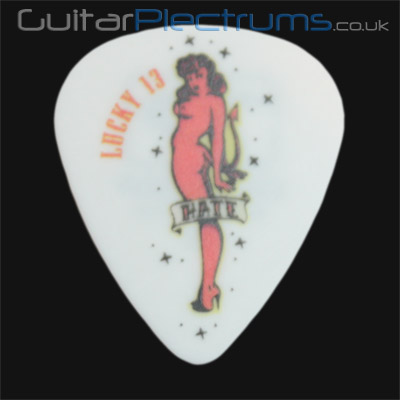 Dunlop Lucky 13 Hate Girl 0.60mm Guitar Plectrums - Click Image to Close