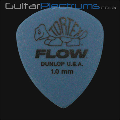 Dunlop Tortex Flow Standard 1.00mm Blue Guitar Plectrums - Click Image to Close