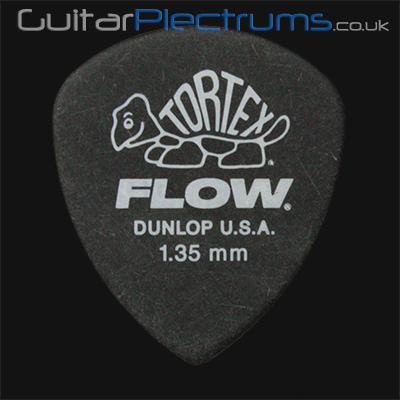 Dunlop Tortex Flow Standard 1.35mm Black Guitar Plectrums - Click Image to Close