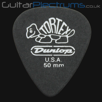 Dunlop Tortex Pitch Black Standard 0.50mm Guitar Plectrums - Click Image to Close