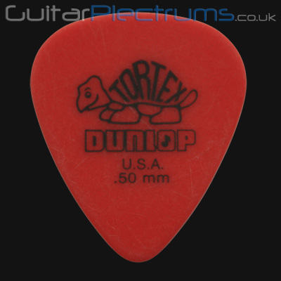 Dunlop Tortex Standard 0.50mm Red Guitar Plectrums - Click Image to Close
