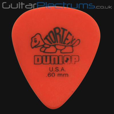Dunlop Tortex Standard 0.60mm Orange Guitar Plectrums - Click Image to Close
