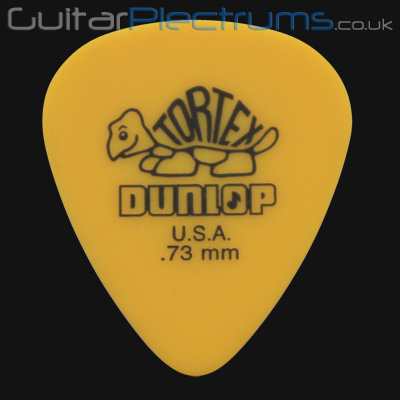 Dunlop Tortex Standard 0.73mm Yellow Guitar Plectrums - Click Image to Close