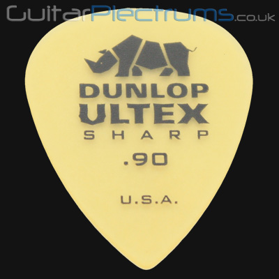 Dunlop Ultex Sharp 0.90mm Guitar Plectrums - Click Image to Close