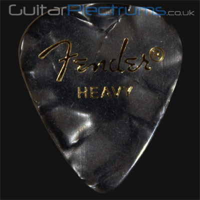Fender Celluloid 351 Black Moto Heavy Guitar Plectrums - Click Image to Close