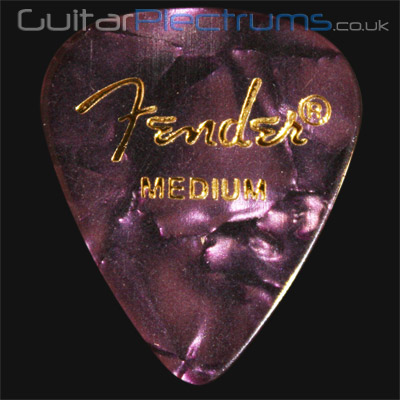 Fender Celluloid 351 Purple Moto Medium Guitar Plectrums - Click Image to Close