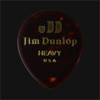 Dunlop Celluloid Teardrop Shell Heavy Guitar Plectrums