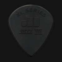 Dunlop Nylon Jazz III XL Black Stiffo Sharp 1.38mm Guitar Plectrums