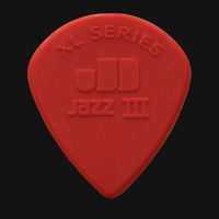 Dunlop Nylon Jazz III XL Red Nylon Sharp 1.38mm Guitar Plectrums