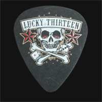 Dunlop Lucky 13 Skull Dice 1.00mm Guitar Plectrums