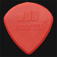 Dunlop Nylon Jazz III Red Nylon Sharp 1.38 mm Guitar Plectrums