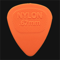 Dunlop Nylon Midi 0.67mm Orange Guitar Plectrums