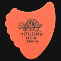 Dunlop Tortex Fins 0.60mm Orange Guitar Plectrums