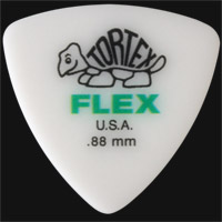 Dunlop Tortex Flex Triangle 0.88mm Green Guitar Plectrums