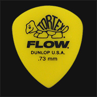 Dunlop Tortex Flow Standard 0.73mm Yellow Guitar Plectrums