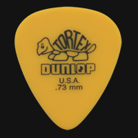 Dunlop Tortex Standard 0.73mm Yellow Guitar Plectrums