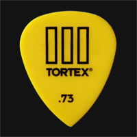 Dunlop Tortex TIII 0.73mm Yellow Guitar Plectrums