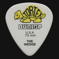 Dunlop Tortex Wedge 0.73mm Yellow Guitar Plectrums