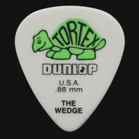 Dunlop Tortex Wedge 0.88mm Green Guitar Plectrums