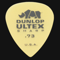 Dunlop Ultex Sharp 0.73mm Guitar Plectrums