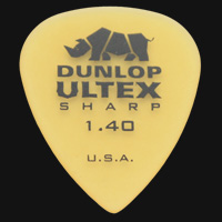 Dunlop Ultex Sharp 1.40mm Guitar Plectrums