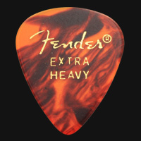 Fender Celluloid 351 Tortoiseshell Extra Heavy Guitar Plectrums