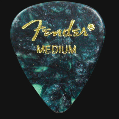 Fender Celluloid 351 Ocean Turquoise Medium Guitar Plectrums