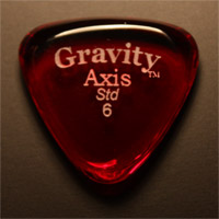 Gravity Picks Axis Standard 6mm Red