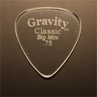 Gravity Picks Classic Big Mini 0.75mm Clear