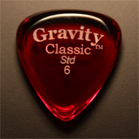 Gravity Picks Classic Standard 6mm Red