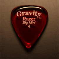 Gravity Picks Razer Big Mini 4mm Red