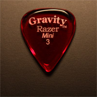 Gravity Picks Razer Mini 3mm Red