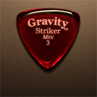 Gravity Picks Striker Mini 3mm Red