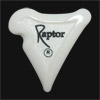 Black Carbon Raptor White Guitar Plectrums