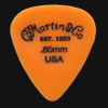 C F Martin Number 5 Delrin Fluorescent Orange 0.60mm Guitar Plectrums