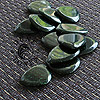 Dune Tones Green Goldstone Guitar Plectrums