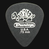 Dunlop Tortex Pitch Black Standard 0.73mm Guitar Plectrums