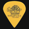 Dunlop Tortex Sharp 0.73mm Yellow Guitar Plectrums
