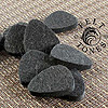 Felt Tones Black Wool Guitar Plectrums