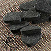 Felt Tones Mini Black Wool Guitar Plectrums