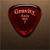 Gravity Picks Axis Mini 3mm Red