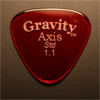 Gravity Picks Axis Standard 1.1mm Red