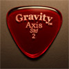 Gravity Picks Axis Standard 2mm Red